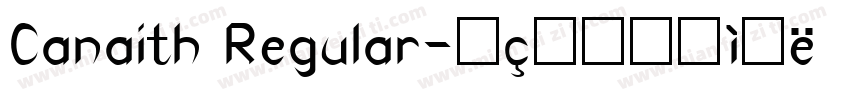 Canaith Regular字体转换